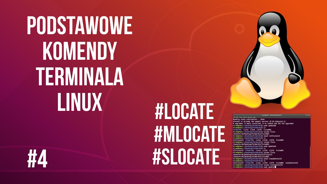 Linux podstawowe komendy terminala cz. 4 (#locate #mlocate #slocate)
