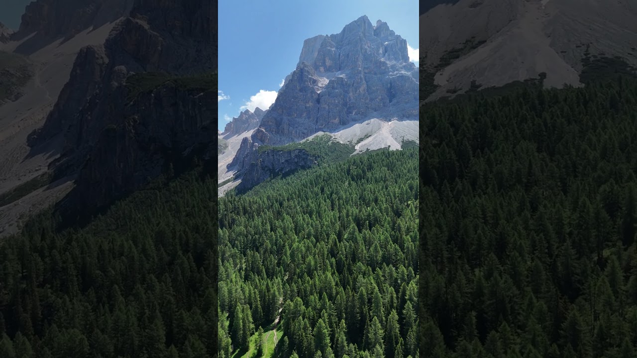 Beautiful mountain view nature! #drone #travel #reels #shorts #mountains #nature #italy #forest