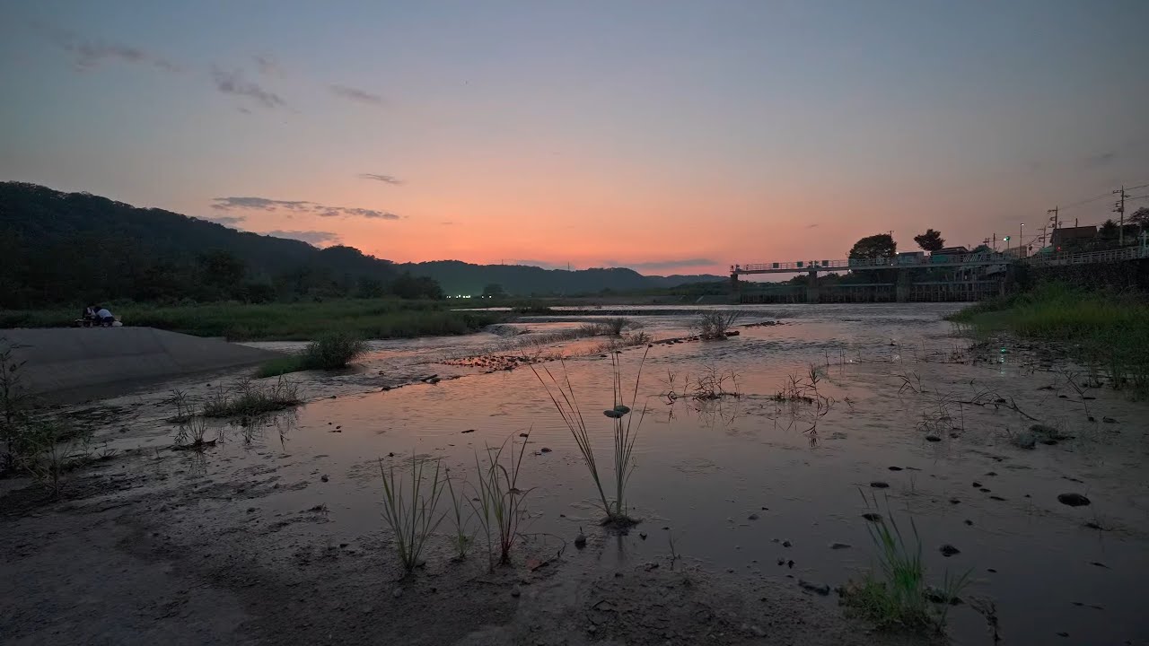 Night rural Tokyo walk - Hamura-Fussa, Japan