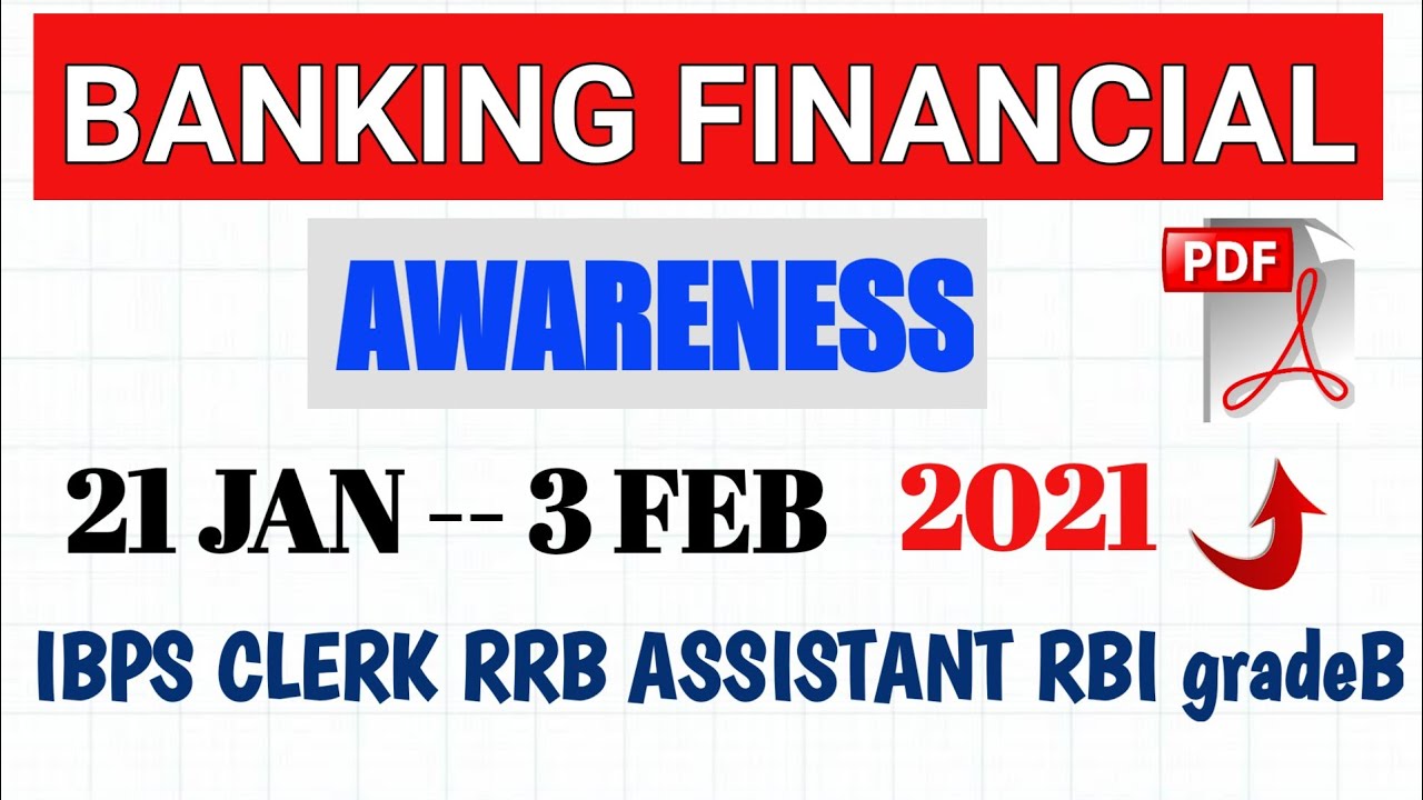 Banking awareness for rrb assistant mains|Ibps clerk mains|banking awareness january 2021
