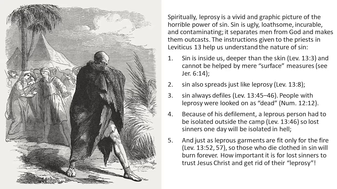 THE LEPROSY OF SIN--The Vivid & Graphic Picture of The Horrible Power of Sin As God Sees it