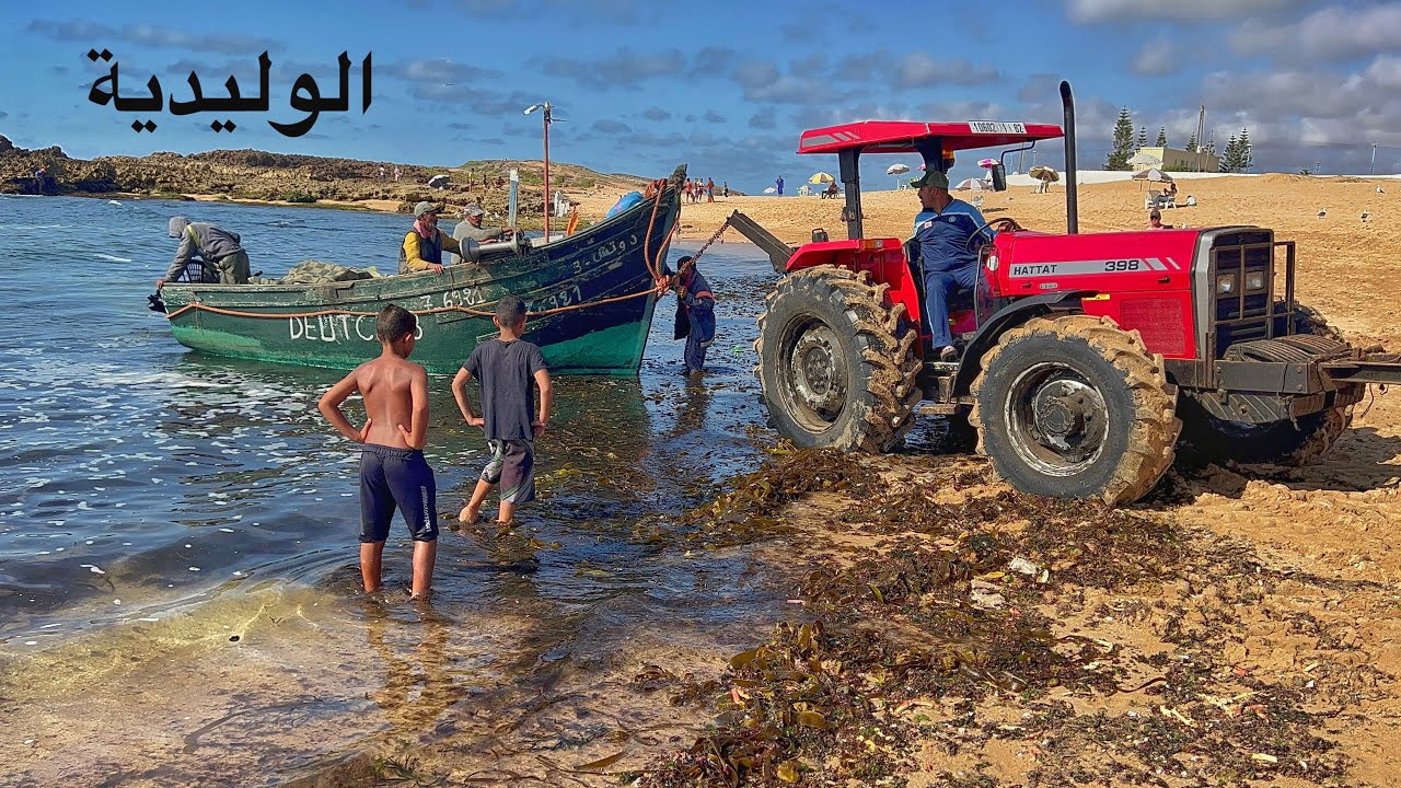 ( 141 ) رحلة الى المغرب ( الوليدية ) 6/ 2023 الشاطئ  والاسماك الجميلة الجزء 3