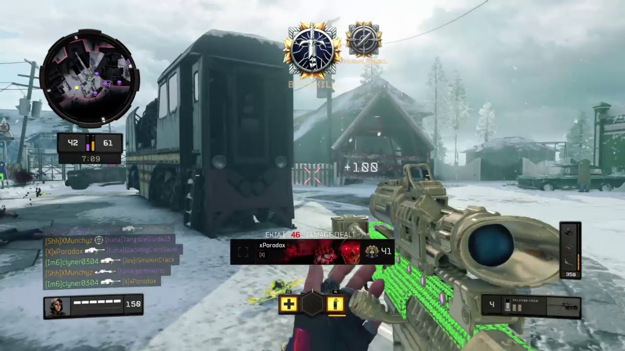 Split 5 on with the paladin (bo4 sniping)