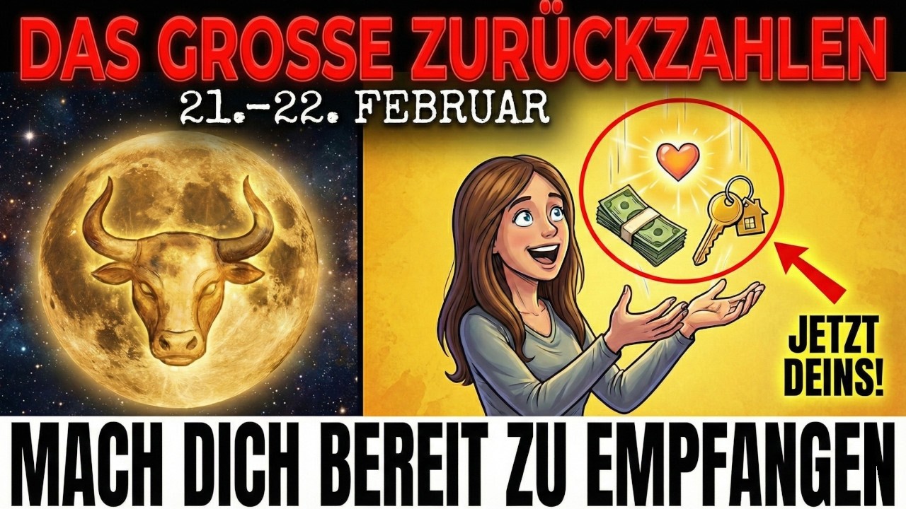 Stier-Mond belohnt dich - 3 Dinge, für die du gekämpft hast, kommen JETZT (21. Feb)