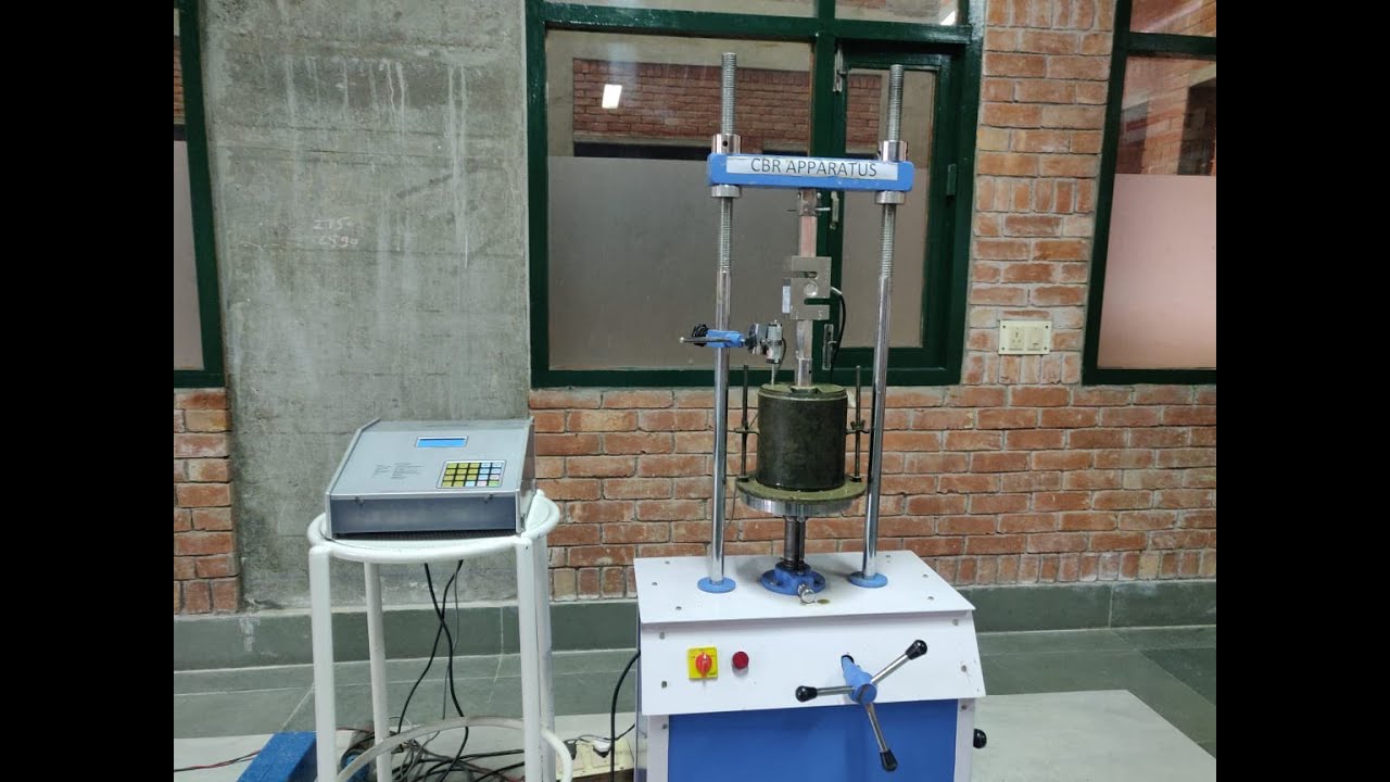CBR Test | Working of automatic CBR machine | California Bearing Ratio of soil(Soaked Condition)