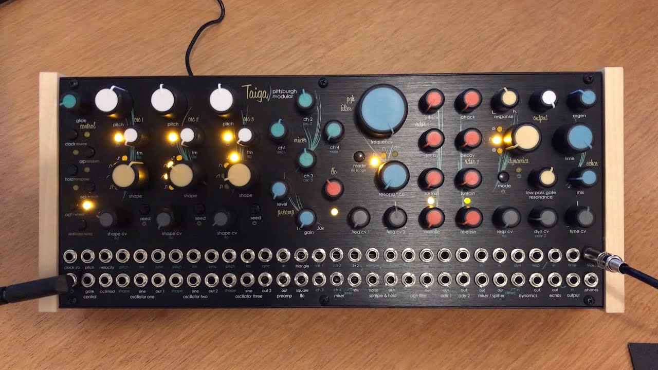 Sounds of the Taiga - first patches with the Pittsburgh Modular Taiga semi-modular synth