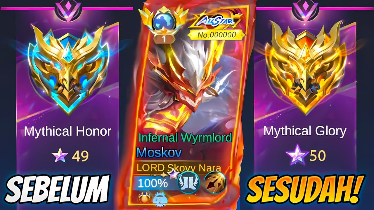 TOP GLOBAL MOSKOV DETIK DETIK MYTHICAL GLORY! NABRAK TOP GLOBAL DAN IMMORTAL?! MATCH SENGIT ~ MLBB