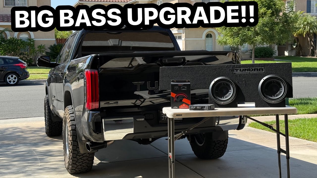 Две 10-дюймовые подводные лодки Rockford Fosgate на Tundra!!