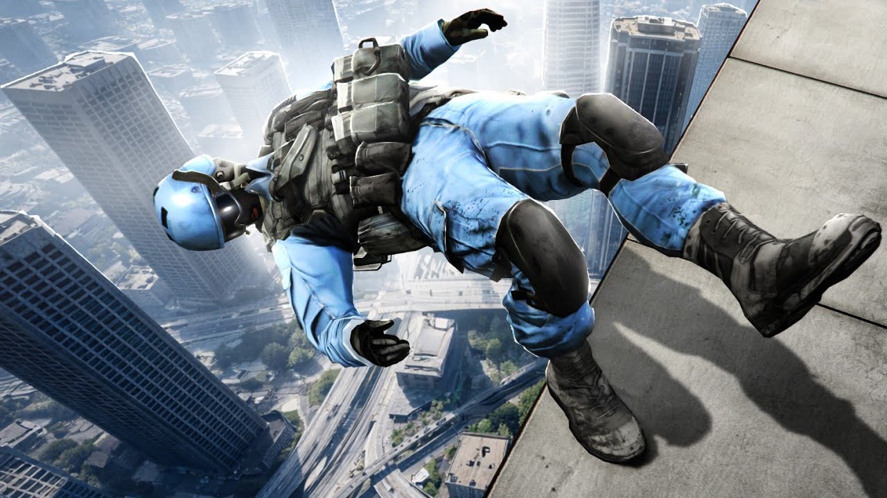 GTA 5 Special Forces Soldier Parkour Fails and Jumps!