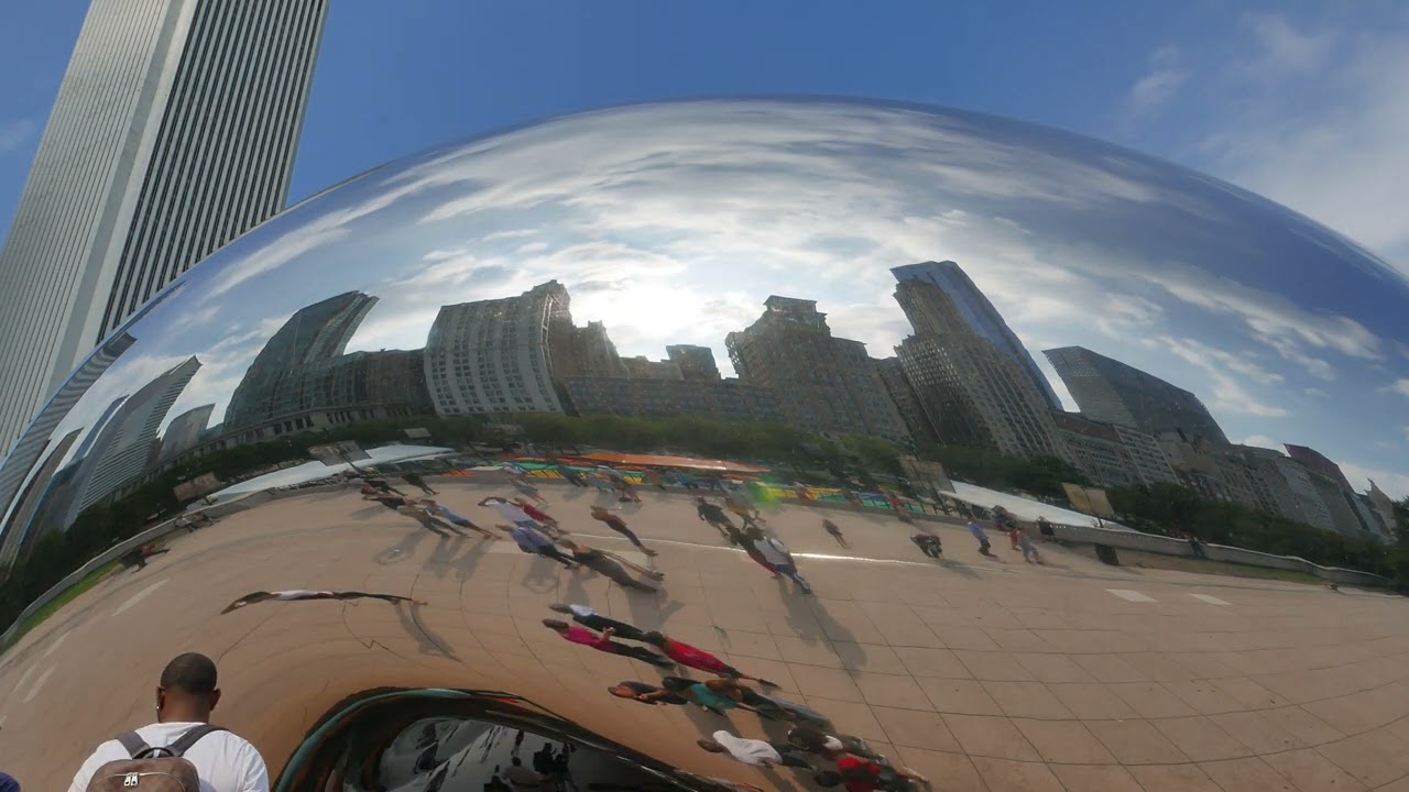 Reflection Of Chicago Skyline from Millennium Park