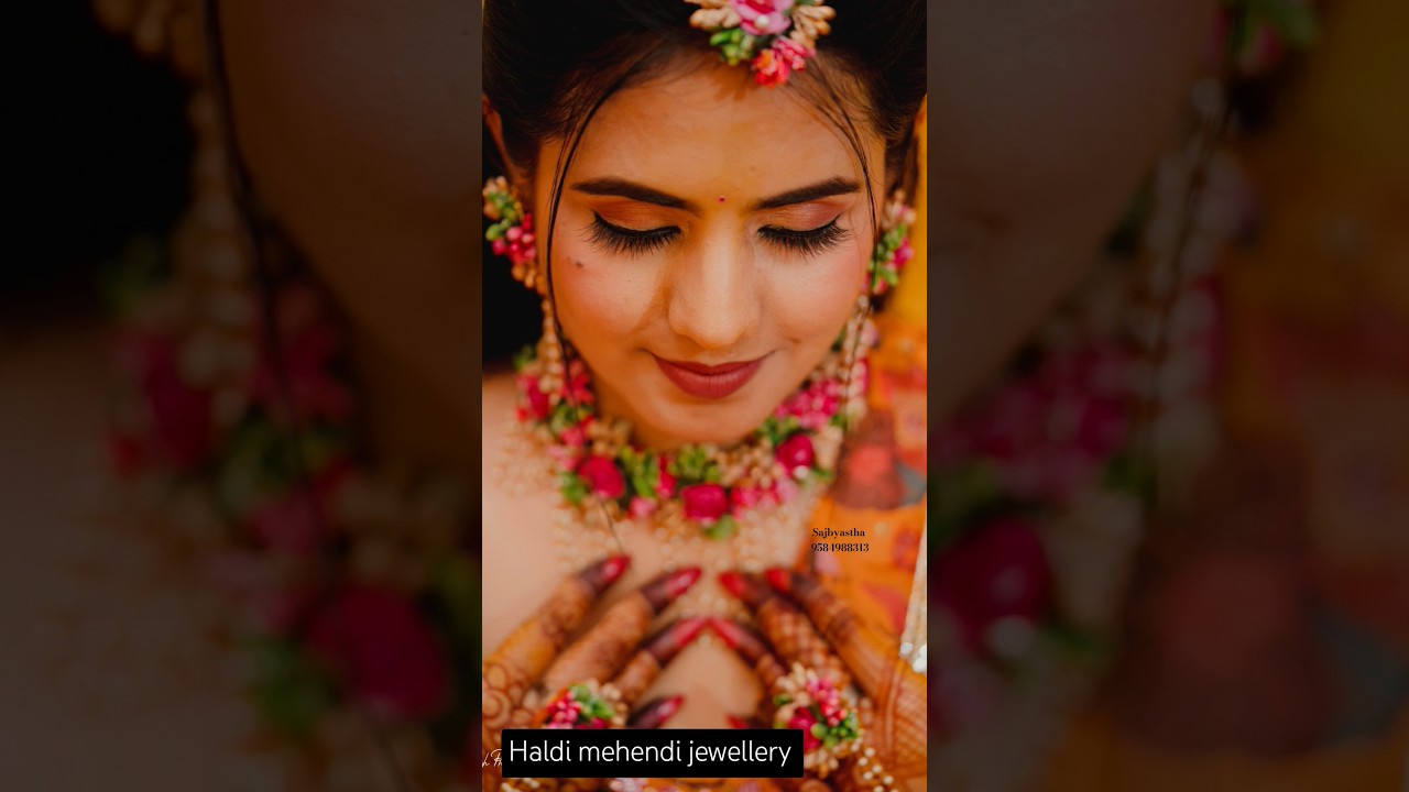 Unique haldi jewellery design/ haldi outfit ideas 2024 fashion #haldijewellery #haldi #bride #diy