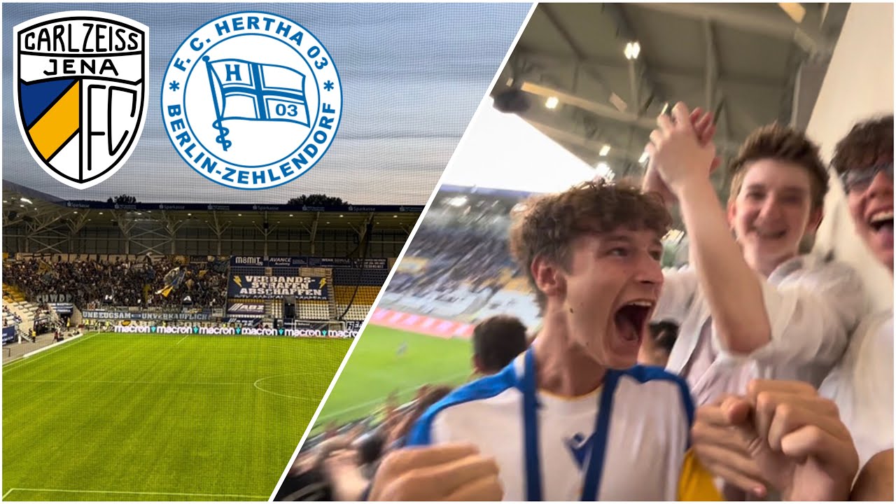 FC Carl Zeiss Jena vs Hertha 03 Zehlendorf - Stadionvlog