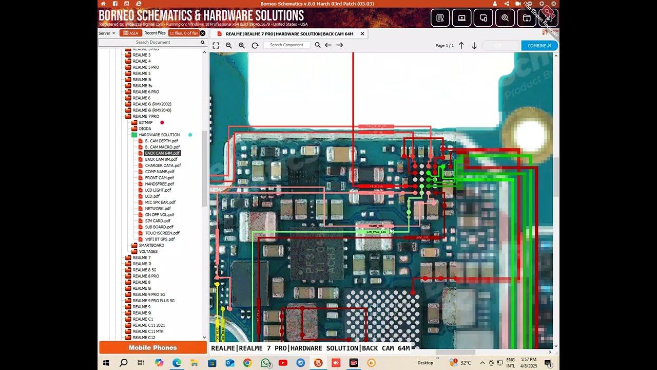 Realme 7 Pro Mother Board Borneo Schematics | Realme 7 pro Borneo mother board solution | good ✅✅