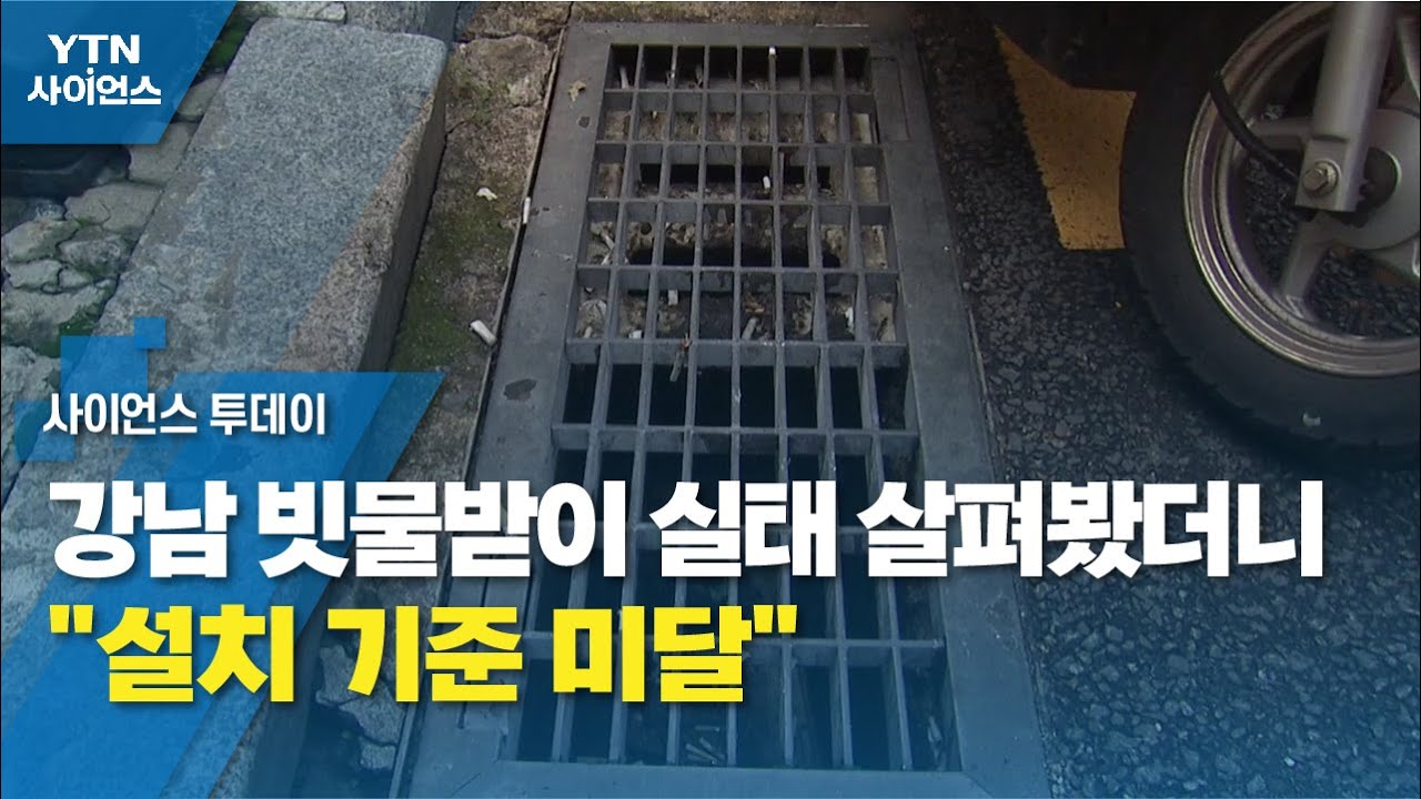 강남 빗물받이 실태 살펴봤더니...