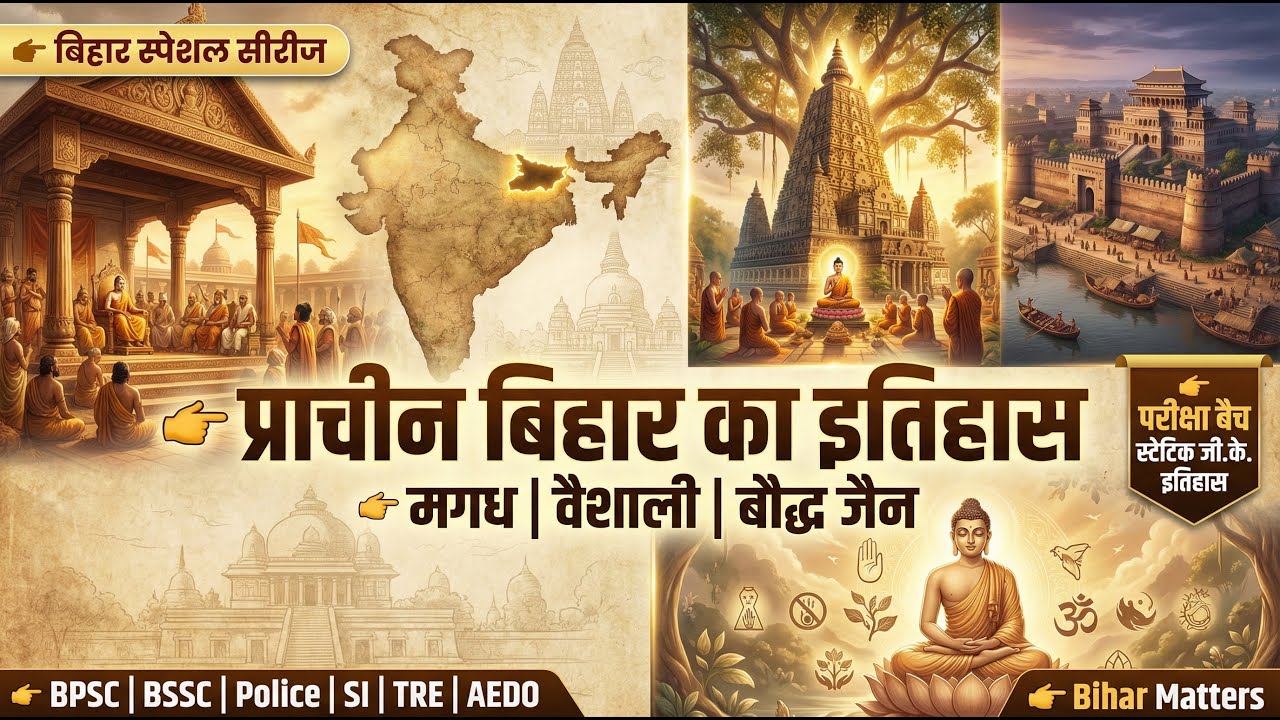 BPSC AEDO History Class 1 | Ancient Bihar: Rise of Magadha & Mahajanapadas | Bihar Matters