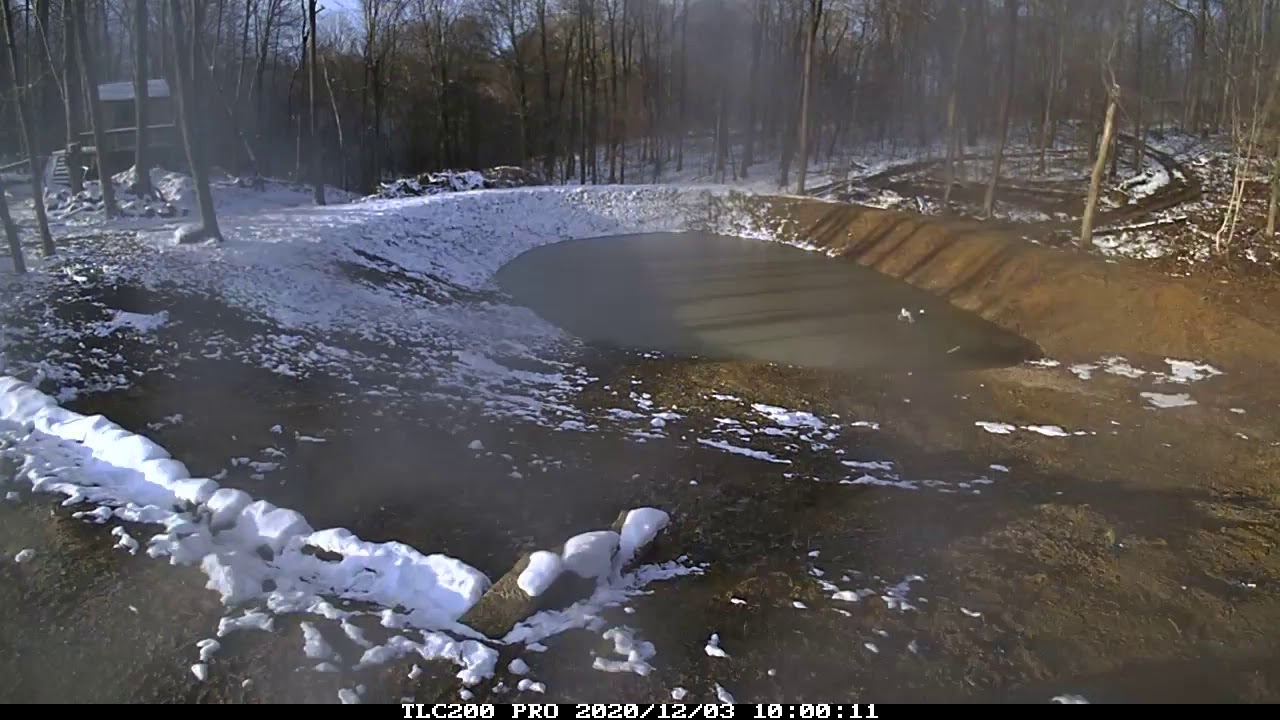 Time Lapse Pond Filling up.