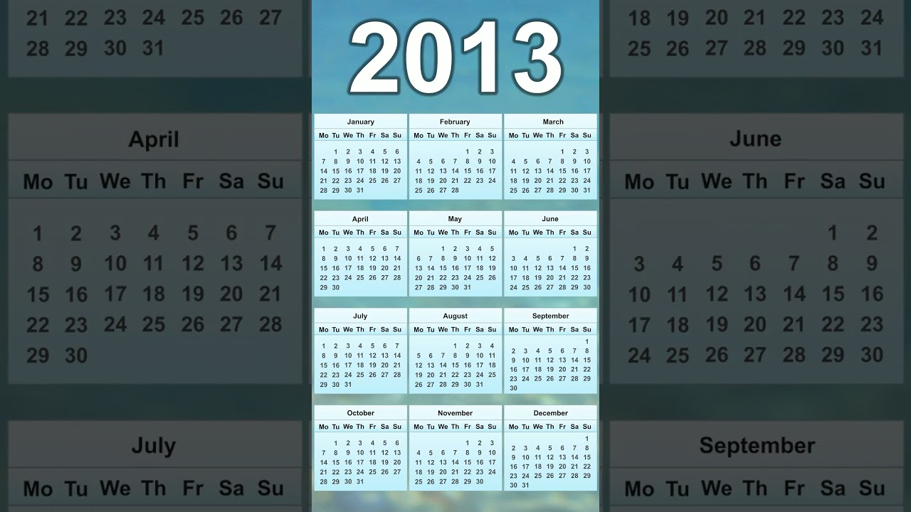 2013 Calendar