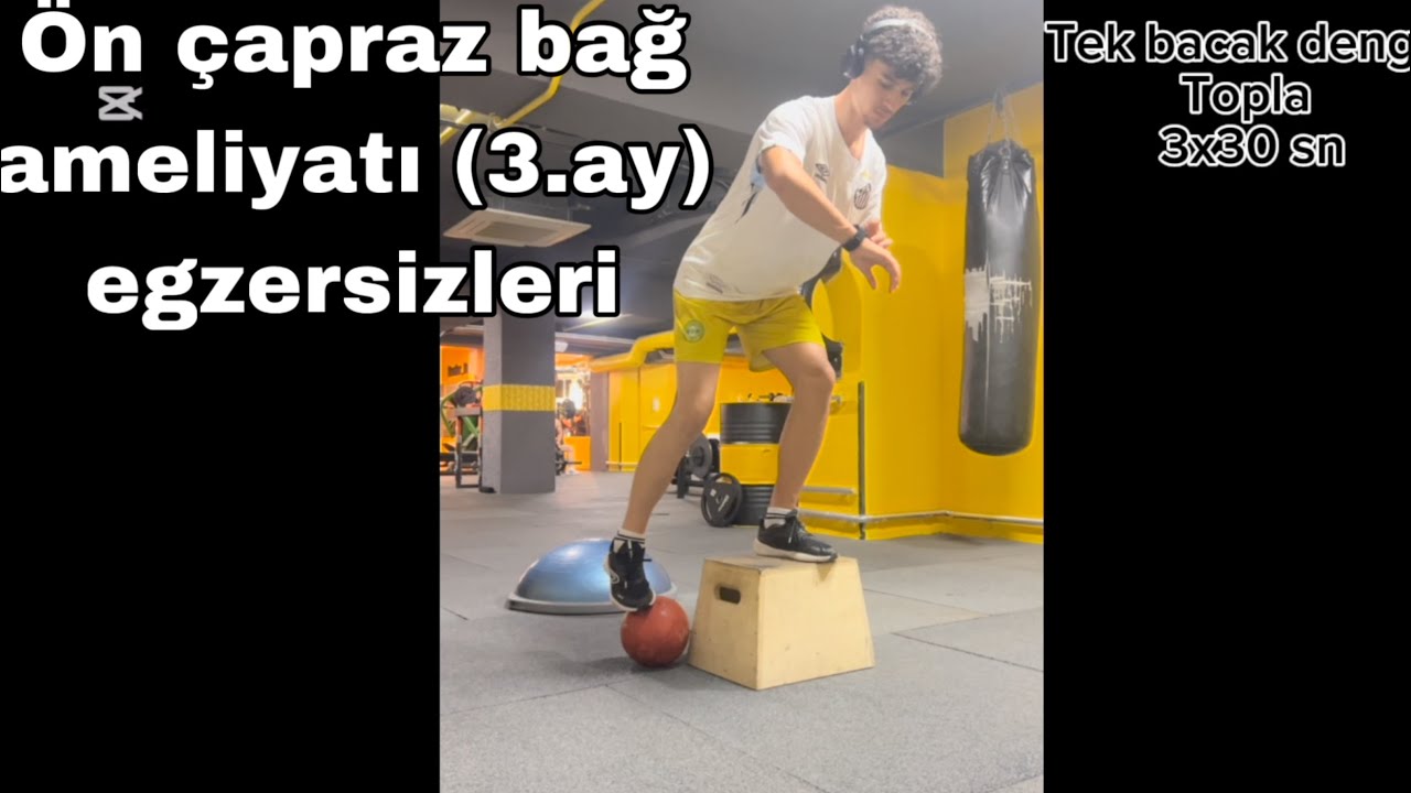 Ön çapraz bağ ameliyatı  (3.ay) egzersizleri 