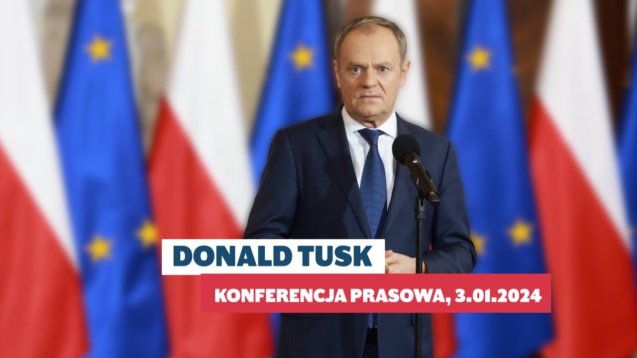Donald Tusk - Konferencja prasowa po Radzie Ministrów, 3.01.2024