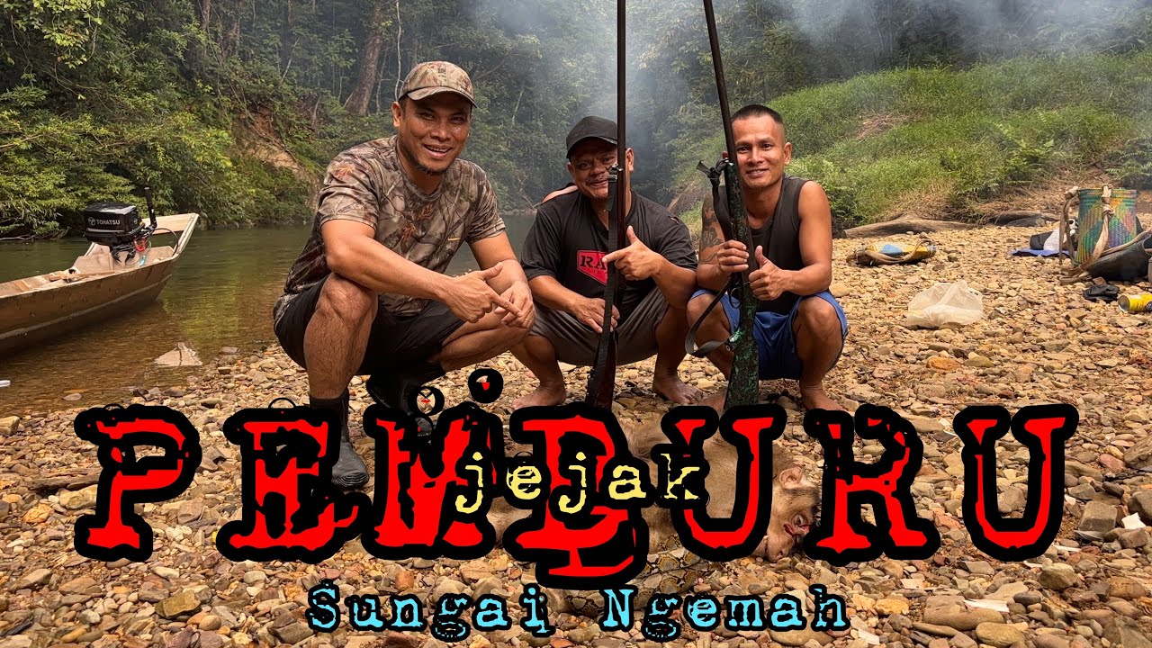 Hasil buruan yang lumayan mengubat suka duka menyusuri rintangan Sg. Ngemah & nasib petani pedalaman