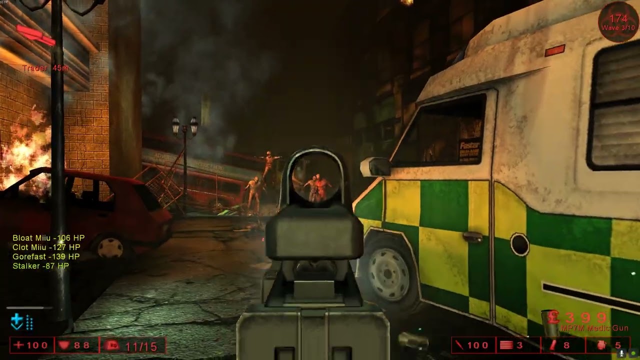 Killing Floor 1 | KF-Filths Cross | Medic (Waves 1-10 + Boss - Vampire)