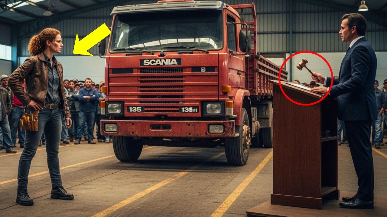 O MILIONÁRIO LEVOU UM SCANIA 113H PARA O LEILAO COMO SUCATA… ATÉ QUE ELA PEDIU 10 MINUTOS E…