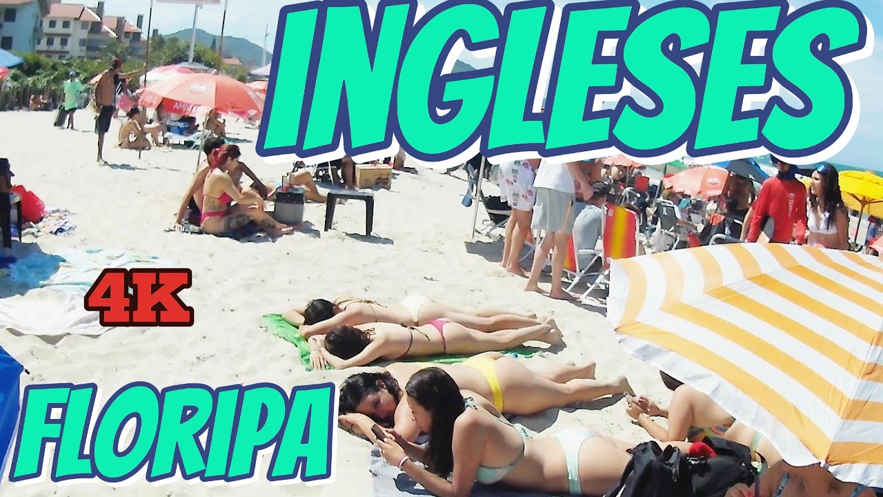 4K  A PRAIA DOS INGLESES em FLORIPA neste belo sábado de sol e calor. #praia #beach #floripa