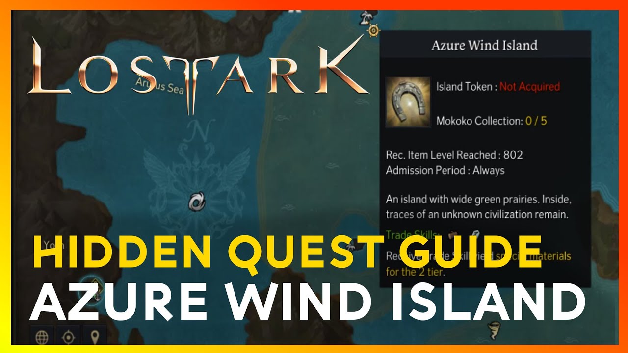 Lost Ark Azure Wind Island Guide All Hidden Quest Locations