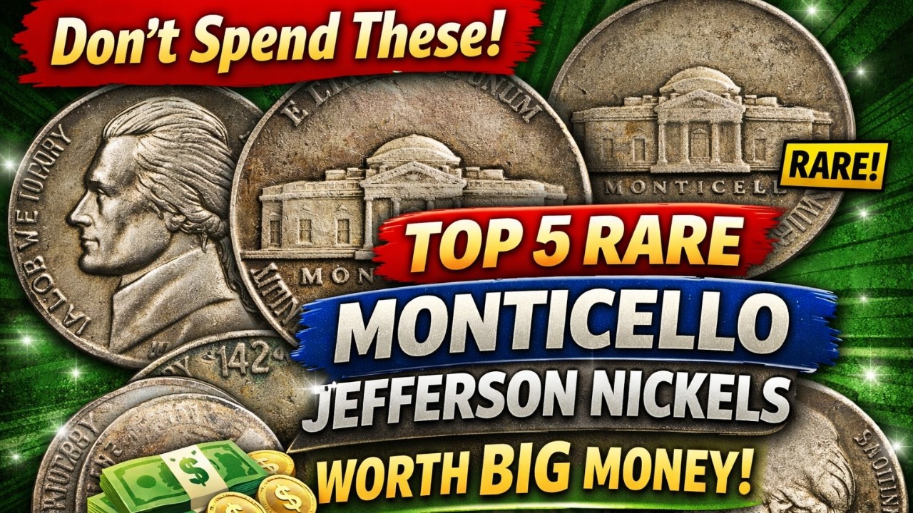 Don’t Spend These! Top 5 Rare Monticello Jefferson Nickels Worth Money!