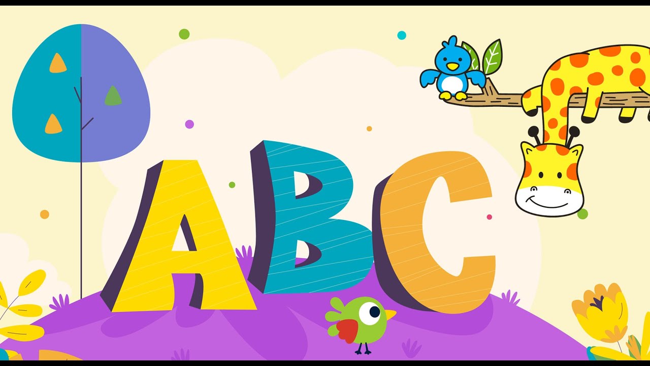Алфавит ABC, слова от А до Я, образовательный материал