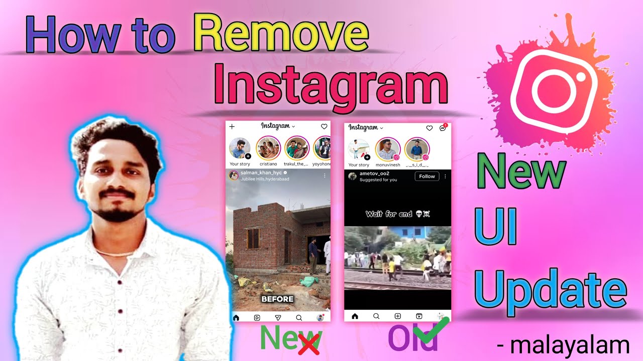 How to Remove Instagram New Update Malayalam | How to Remove New Ui Update On Instagram
