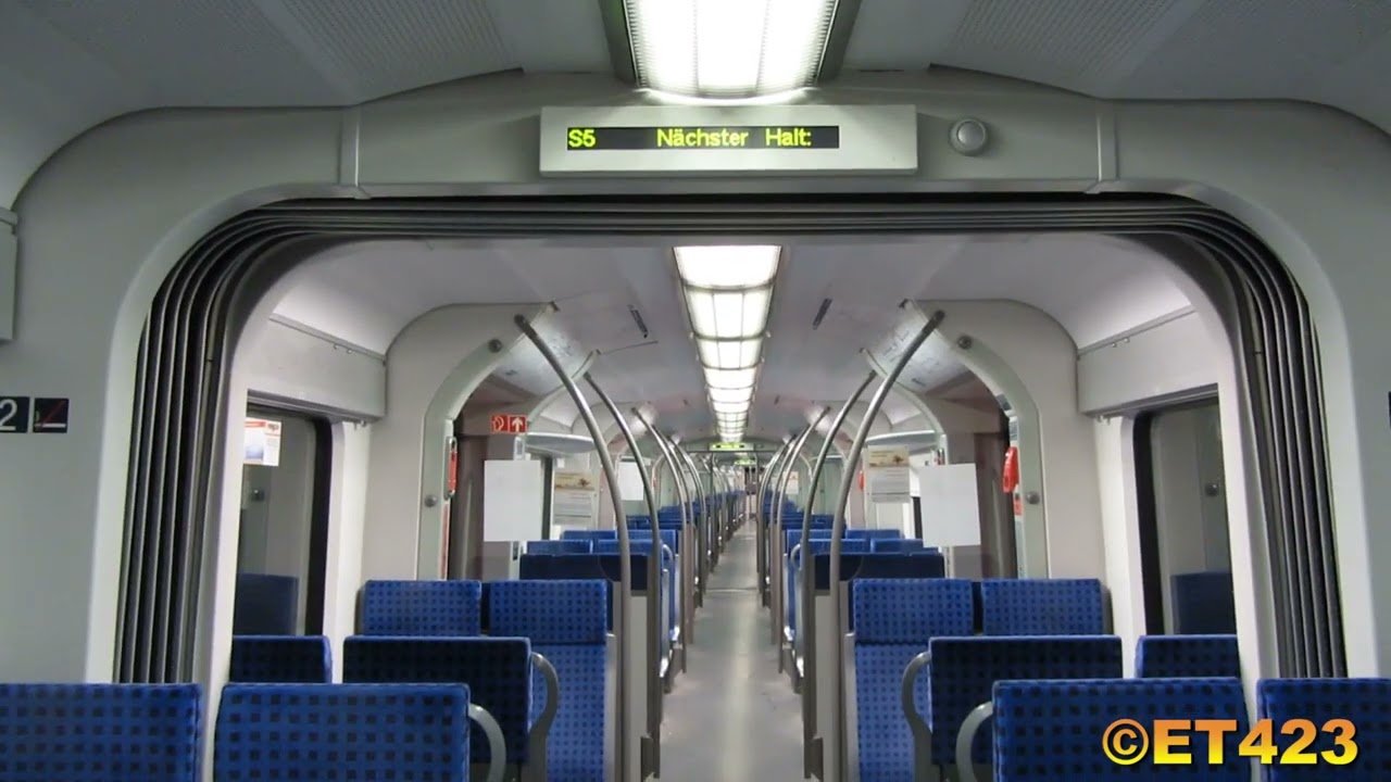 S-Bahn Rhein Main: Mitfahrt zwischen Konstablerwache und Ostendstraße mit der unmodernisierten BR423