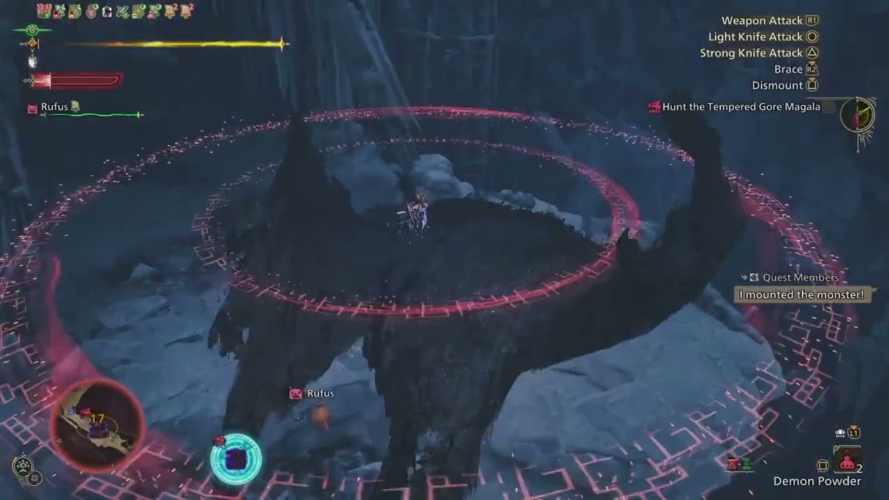 MH Wilds -3 Gore Weekly Mission With LS/DualBlades/Hammer runs.