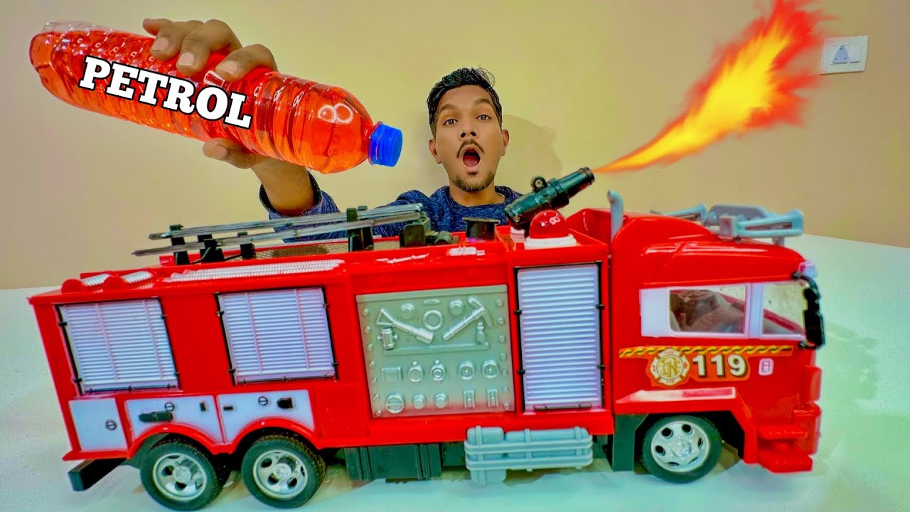 RC Flame Throwing Truck Testing - Chatpat toy tv