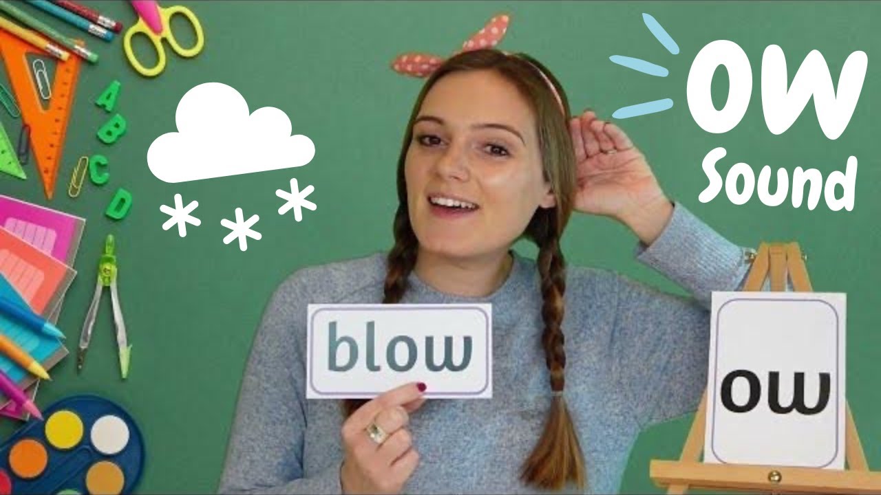 'ow' Sound Phonics | Learn to Read with 'ow' Words | British Teacher's Phonics Lesson