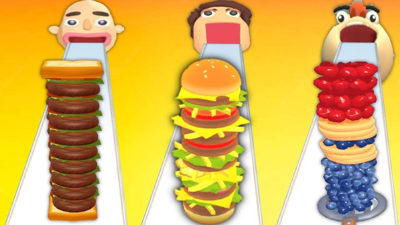SANDWICH RUNNER vs BURGER RUSH vs PANCAKE RUN - Triple Game