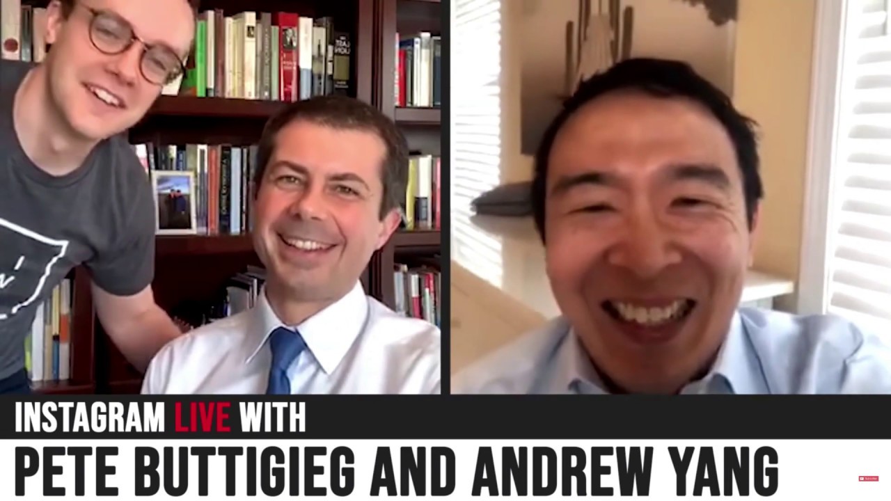 Pete Buttigieg Asks Andrew Yang For Relationship Advice