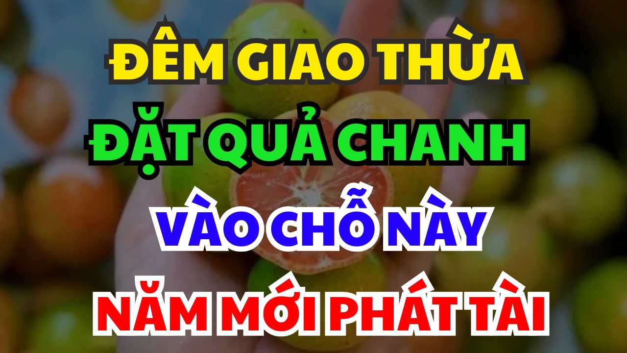 Đêm Giao Thừa Đặt Quả Chanh Vào Chỗ Này NĂM MỚI Sẽ Đổi Vận Giàu Sang Sung Sướng