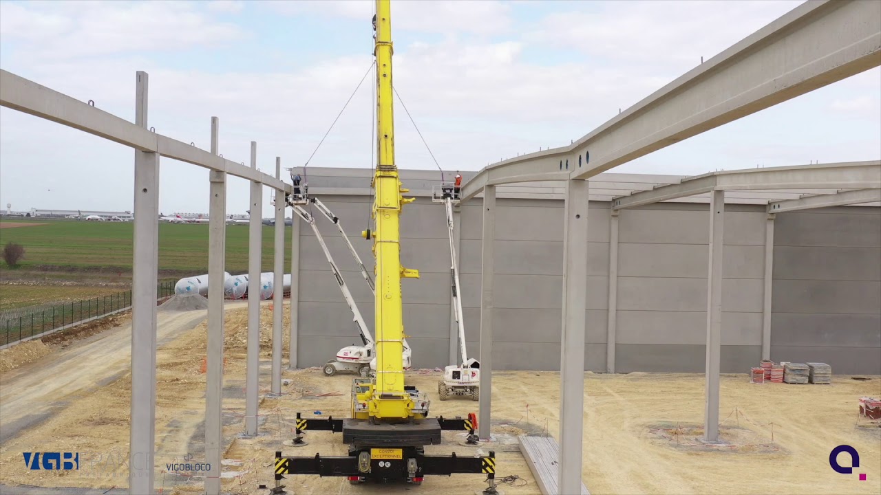 Construction entrepôt logistique à MONTIERCHAUME - Réalisation QUARTUS LOGISTIQUE