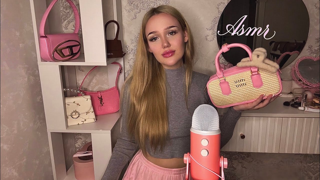 асмр что в моей зимней сумочке? 🩶👛🪽