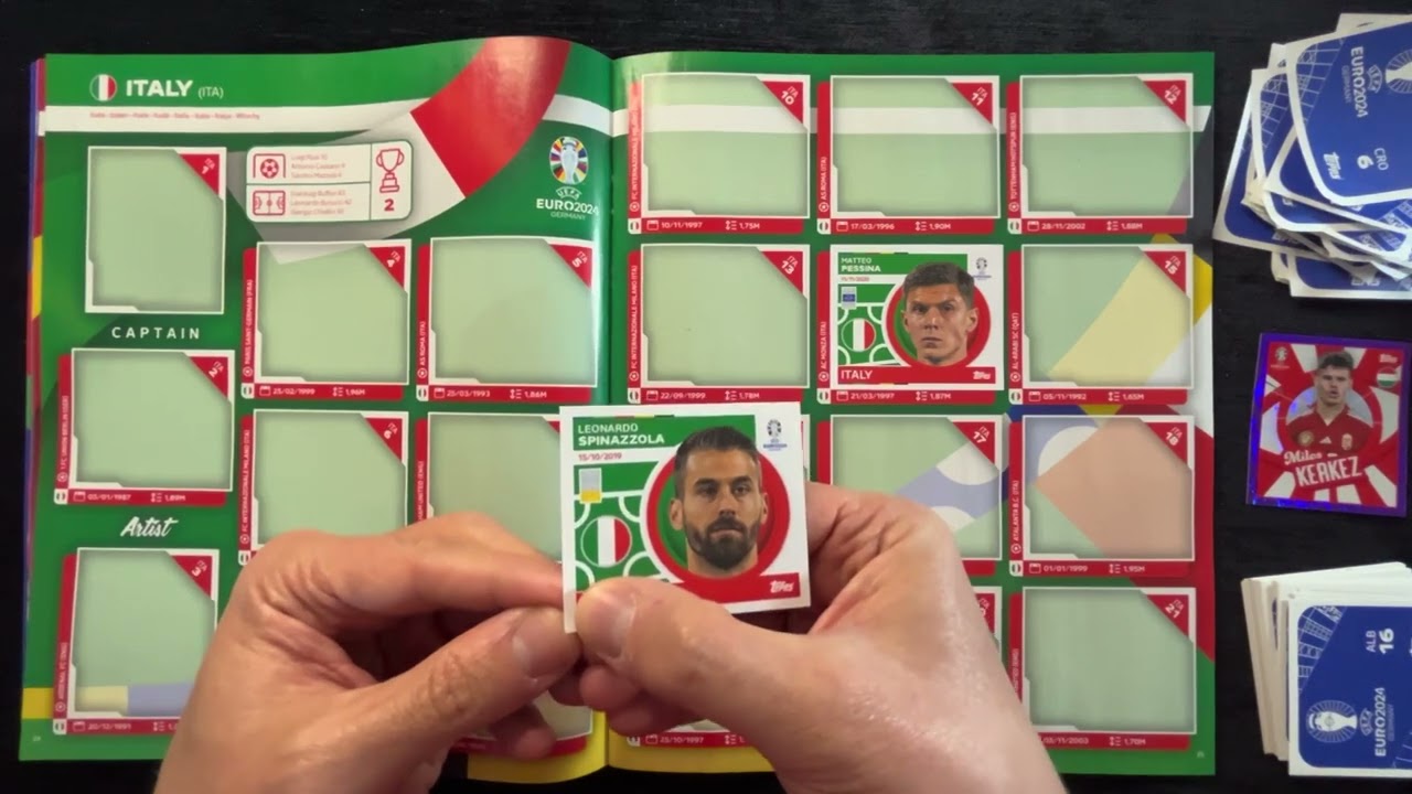 UEFA Euro 2024 Sticker Album Completion Part 2 #topps #euro2024 #ronaldo #stickers #stickeralbum