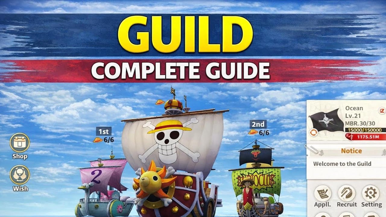 King of sailing - Sailing Kingdom (Guild) Skills - Guild War - Guild Instance - Sea Conquer