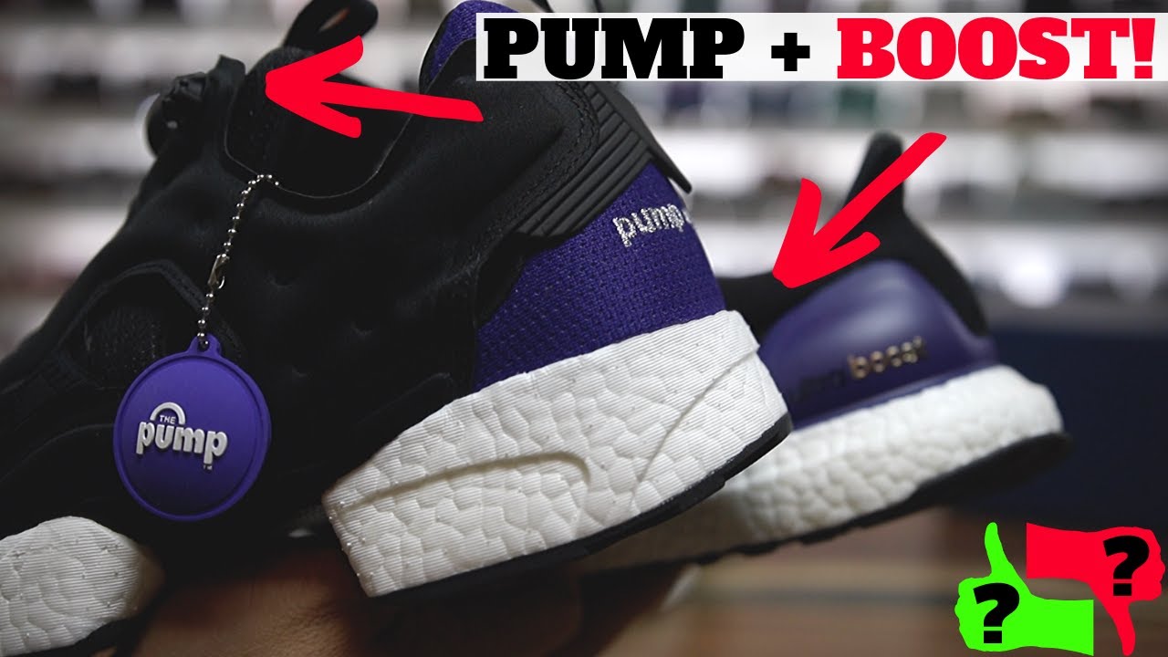 adidas BOOST on REEBOK?! Instapump Fury Boost Review & On Feet
