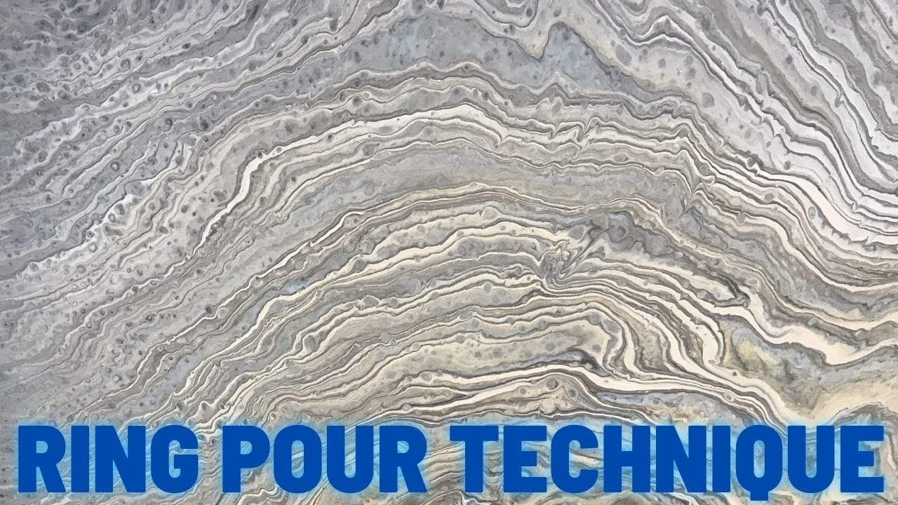 Ring Pour Demonstration | Beginner Acrylic Pouring Technique | 