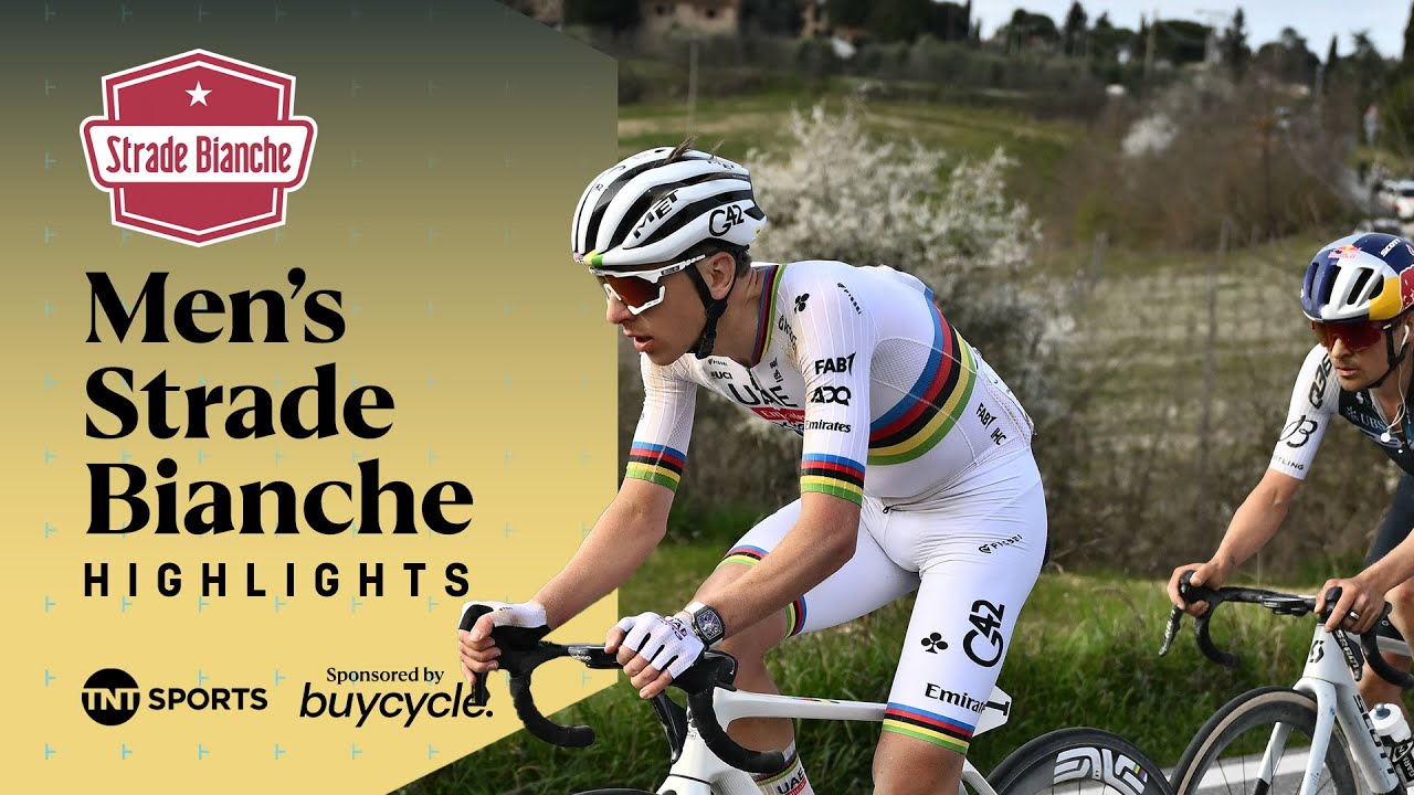 CONQUERING WHITE ROADS OF TUSCANY 👑 | Men's Strade Bianche 2025 Race Highlights | TNT Sports Cycling