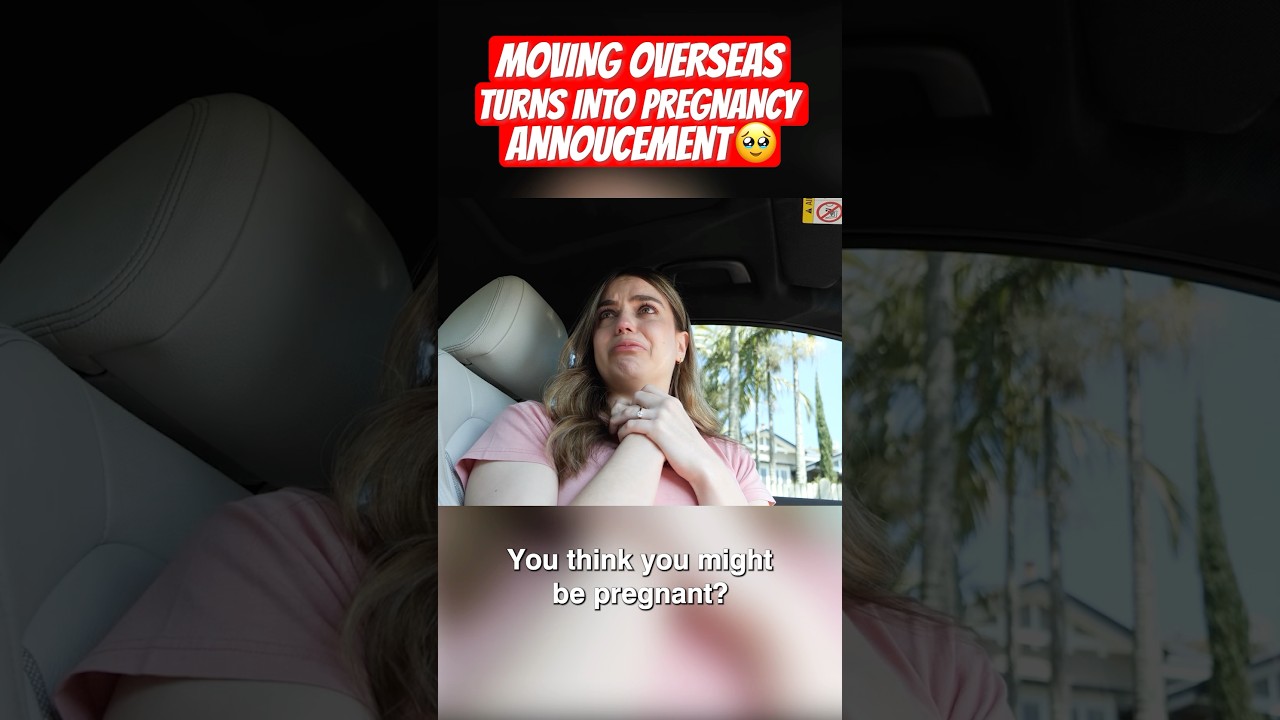 Moving Overseas turns into Pregnancy Announcement 🥹 #emotional #pregnancy