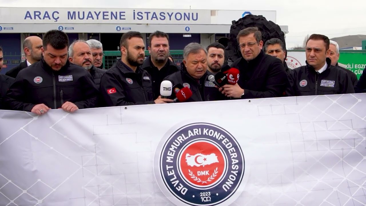 TÜVTÜRK ÖNÜNDE YAPTIĞIMIZ BASIN AÇIKLAMASI