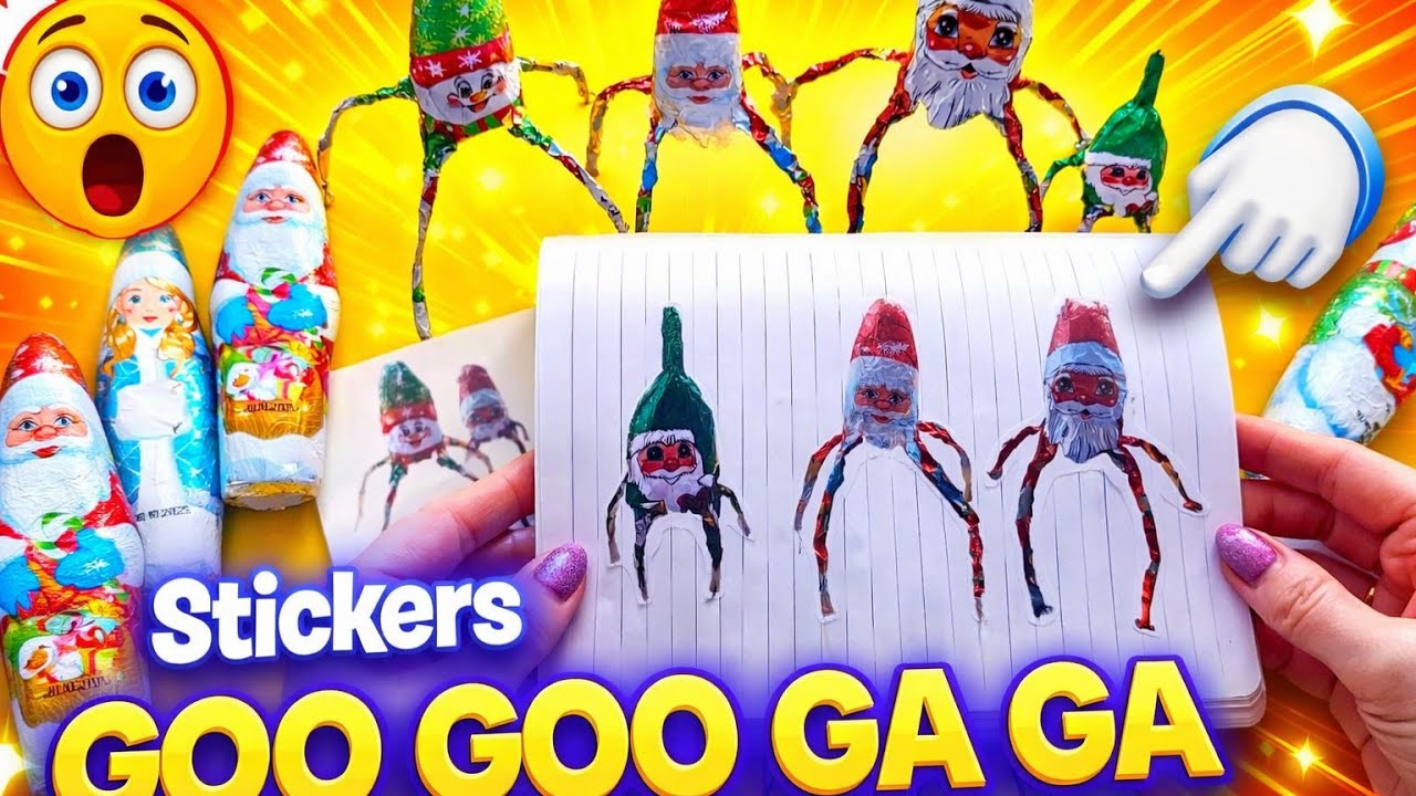 Goo Goo Ga Ga Stickers😍DIY ASMR googoogaga #gogogaga #googoogaagaa #stickers #stickerbook #asmr #DIY