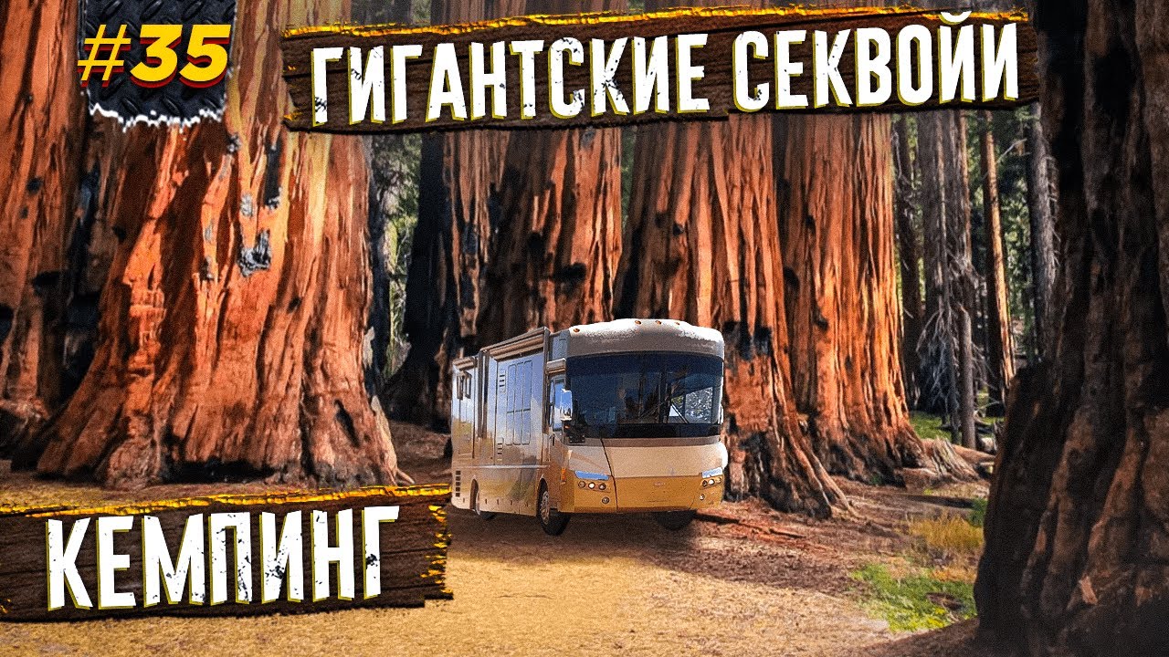 ГИГАНТСКИЙ СЕКВОЙЯ ПАРК, КЕМПИНГ В ЛЕСУ. ПУТЕШЕСТВИЕ ПО АМЕРИКЕ #35