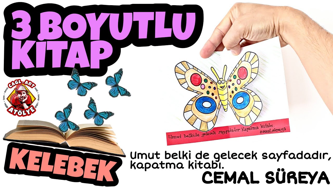 Bahar geçti yaz geldi / İncecik sayfanın içindeki bahçemden KELEBEKLER uçuyor / 3 BOYUTLU KİTAP